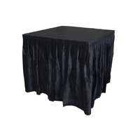 Velvet Skirting for DJ Table