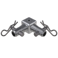 GLOBAL TRUSS F14 (20mmØ) 6 Way Connection Dice with 2 Half-Spigots, Pins & R-Clips