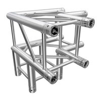 GLOBAL TRUSS F34 Square Truss 3 Way 90° Corner to Vertical Junction with Spigots, Pins & R-Clips