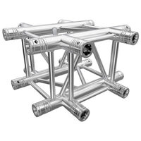 GLOBAL TRUSS F34 Square Truss 4 Way X-Junction with Spigots, Pins & R-Clips