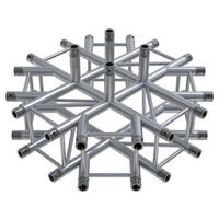 GLOBAL TRUSS F34 Square Truss Special 9 Way Junction with Spigots, Pins & R-Clips