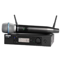 SHURE SHR-GLXD24R+B58 Wireless Dig Handheld System GLXD2+; Beta58 Mic; GLXD4R+; Dual Band 2.4GHz and 5.8GHz