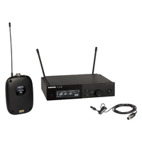 SHURE SHR-SLXD14UL4BH57 Digital Wireless Bodypack System SLXD1 Tx/UL4B Lavalier Mic; SLXD4 Rx; H57 = 520-564MHz