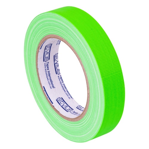 STYLUS GREEN FLURO TAPE 24MM X 25M STD