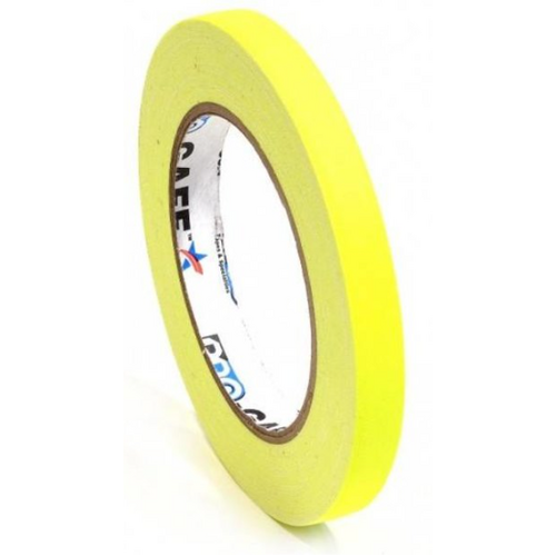 AusTape Fluoro-Neon Cloth Tape Yellow 12mm x 45m