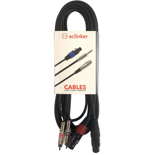 RFA600-03 XLR Female to RCA 3M