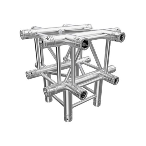 GLOBAL TRUSS F34 Square Truss 5 Way X- to Vertical Junction with Spigots, Pins & R-Clips