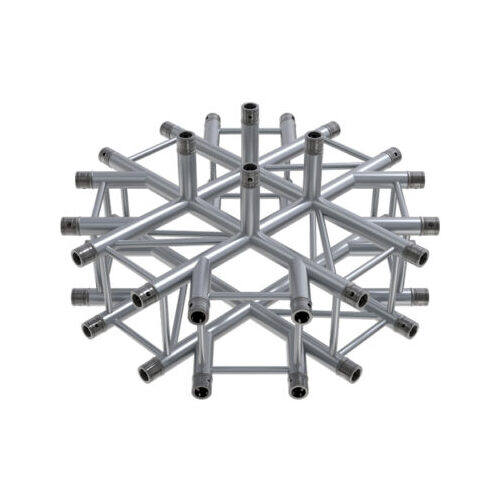 GLOBAL TRUSS F34 Square Truss Special 9 Way Junction with Spigots, Pins & R-Clips