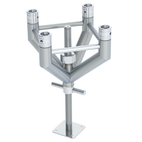 GLOBAL TRUSS F34 Truss Spindle Junction for Column Base including Spigots, Pins & R-Clips