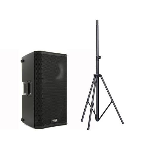 QSC K12 POWERED 1000W 12" SPEAKER WITH STAND 