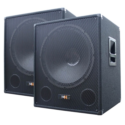 E-Lektron SUB-Q45A 18“ inch Active PA 1000W Subwoofer Pair 